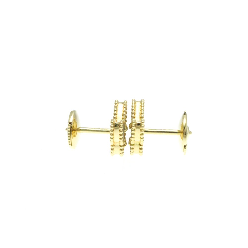 VAN CLEEF & ARPELS 18k Yellow Gold Pearl Earrings - Picture 4 of 9